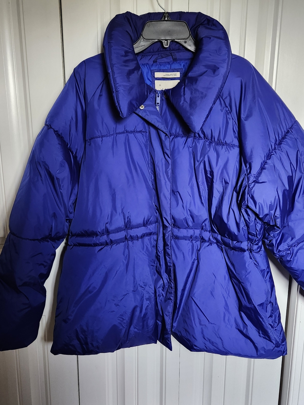 a.  new day Women’s Puffer Jacket - Cobalt Blue Size XXL Water Resistant Winter